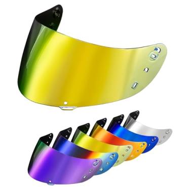 Imagem de PSLER Icon Ic04 Visor - Icon Airflite Ic-04 Visor Motorcycle Helmet Tinted Visor UV Protection Face Shield Replacement for Ic04,Deep Gold