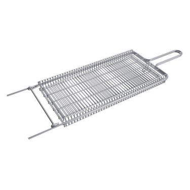 Imagem de Grelha Aramada Para Pão De Alho E Cortes Especiais Em Aço Cromado 75x22 Cm