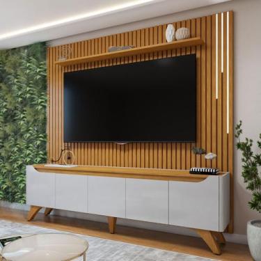 Imagem de Rack com Painel para TV Até 75 Polegadas Grécia Paris 4 Portas 1 Gavet