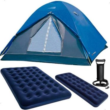 Imagem de Kit Acampamento Barraca Fox 6 e 7 Pessoas NTK Colchão Casal Colchão So