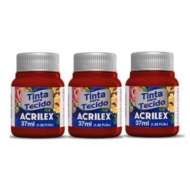 Imagem de Tinta Para Tecido Fosca Acrilex 37ml 3 Unidades Artesanato Fixação Frio Alta Cobertura – Fixação a Frio e Alta Cobertura Com Acabamento Fosco, Este Kit É A Escolha Perfeita Para Quem Busca Qualidade (Purpura 550)