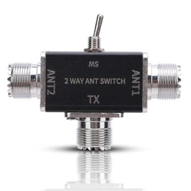 Imagem de Interruptor de antena CB HAM de 2 vias, conector de 100 W 239 para rádio HAM CB HF VHF UHF de 1 a 30 MHz