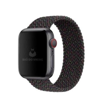 Imagem de Pulseira Loop Solo Trançada Black Unity Compatível Com Apple Watch - B
