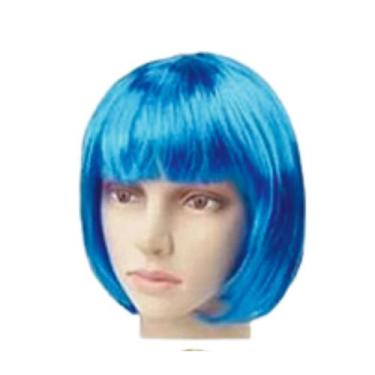 Imagem de Peruca cor Curta Cosplay  Festa Carnaval 23cm Azul - sm decora