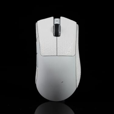 Imagem de Hokeyio Fita de aderência de mouse para Razer Deathadder V3 Pro Profissional Antiderrapante Resistente ao Suor Branco 0,4 mm