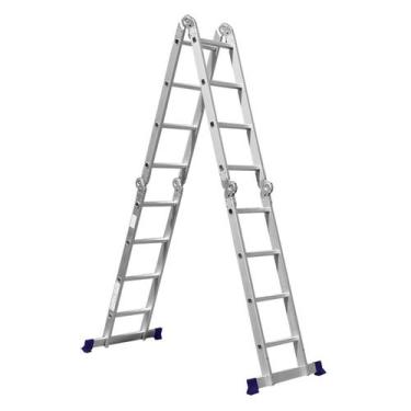 Imagem de Escada Multifuncional com Plataforma 4x4 16 Degraus - MOR