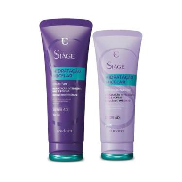 Imagem de Eudora Kit Siàge Hidratação Micelar: Shampoo 250ml + Condicionador 250ml