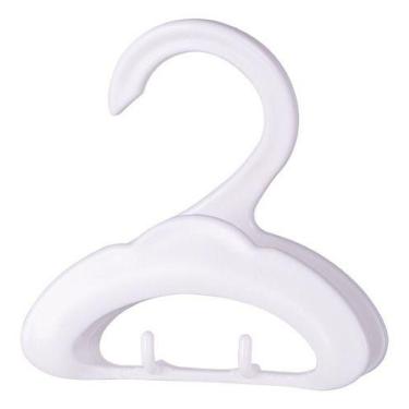 Imagem de Cabide Gancho Multiuso - Bolsa, Gravata, Lenço, 2 Ganchos - oem, Branc