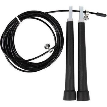 Imagem de Corda De Pular Cross  Aço Rolamento Speed Profi Fitness - Abelhuda Pre