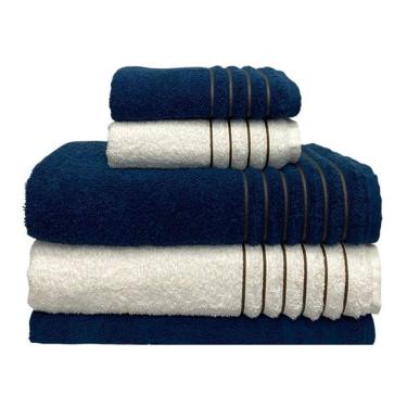 Imagem de Jogo De Toalha 5 Peças Kit De Toalha Banhão Gramatura 500