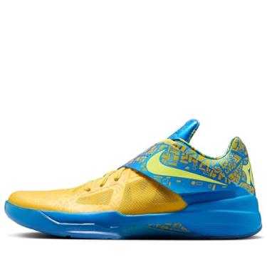 Imagem de Nike Tênis de basquete masculino Zoom KD 4, Foto azul/limão torcido, 45