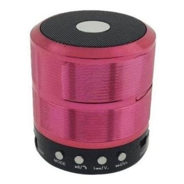 Imagem de Alto-Falante Grasep D-Bh887 Portátil Com Bluetooth Rosa