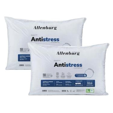Imagem de Travesseiros Altenburg Antistress, 50cm x 70cm, Kit 2 Unidades, Antialérgico, Suporte Médio