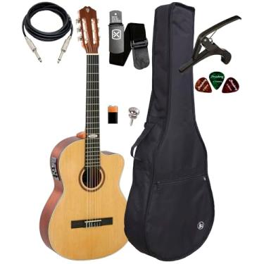 Imagem de Violão Strinberg Sc200c Ns Natural Fosco Kit Capa Acessórios