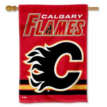 Imagem de WinCraft Bandeira dupla face de chamas de caligrafia