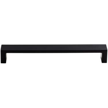 Imagem de Puxador de cano alto TK252BLK Sanctuary II Collection 7" Modern Metro, preto liso