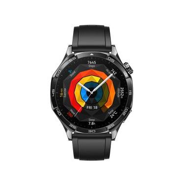 Imagem de Smartwatch Huawei Watch GT 5 Preto com 1,43", 46mm, Pulseira Fluoroelastômero Preta, Bluetooth e 32GB