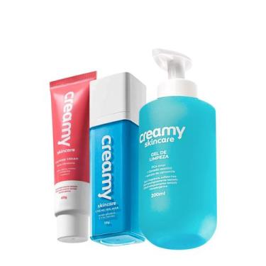 Imagem de Kit Creamy Skincare Gel de Limpeza Ácido Glicólico Calming Cream (3 pr