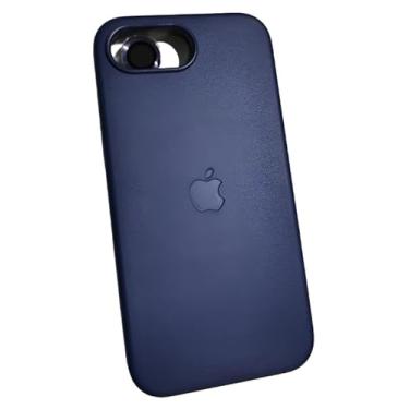 Imagem de Capinha Capa Case de Couro Magnética para iPhone 16e (AZUL)
