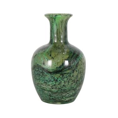 Imagem de VASO DECOR MURANO 12,5X20,5 CM MESCLA VERDE ESMERALDA