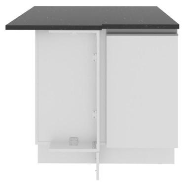 Imagem de Balcão de Canto Madesa Acordes Glamy 100% MDF 1 Porta Branco