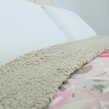 Imagem de Cobertor com Manta Estampado e Sherpa Lã de Carneiro 2,40x2,20 Metros 