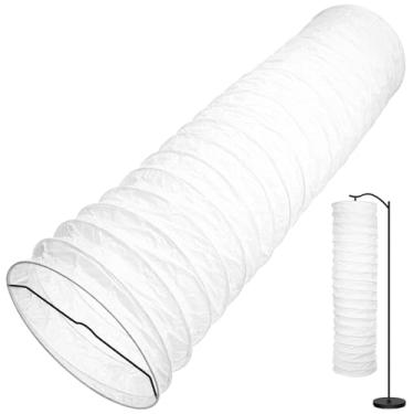 Imagem de Uonlytech Abajur de Papel para Chão, Estilo Nórdico, Protetor de Barril para Casa, Hotel, Cabeceira, Parede, Chão, Luminária