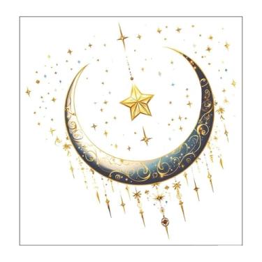 Imagem de Wswqop Adesivo de parede papel de parede lua fundo adesivo decalque de para banheiro lojas de varejo sala de jogos decoração de cozinha