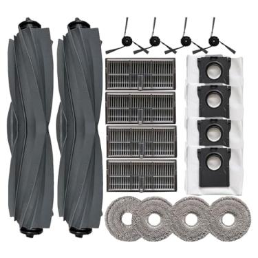 Imagem de Peças de reposição compatíveis com Dreame MOVA P50 Pro Ultra: para Dreame X40 Ultra / L40 Ultra/MOVA P10 Kit de acessórios, filtro de escovas principais HEPA Saco de pó escovas laterais almofadas de