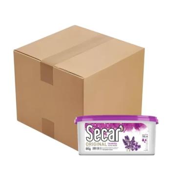 Imagem de Kit 24 Antimofo Secar 80g Original Ambiente Úmido Umidade Bolor Fungos Ácaros Bactérias Mau Cheiro Odores Roupas Despensa Armária Pia Balcão (Lavanda)