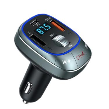 Imagem de Adaptador De Música Automóvel Wireless - Adaptador de Carregador de Carro para Leitor de Música Sem Fios,Portas Duplas de Carregamento para Deslocamentos Diários de Carro