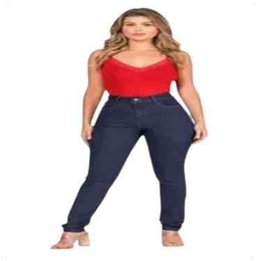 Imagem de Calça Jeans Feminina Cigarrete Básica Stone Cor:;Tamanho:42;Gênero:Feminino-Feminino