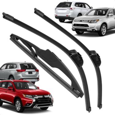 Imagem de Kit Completo 3 Palhetas Limpador Parabrisa Silicone Outlander 2012 a 2022