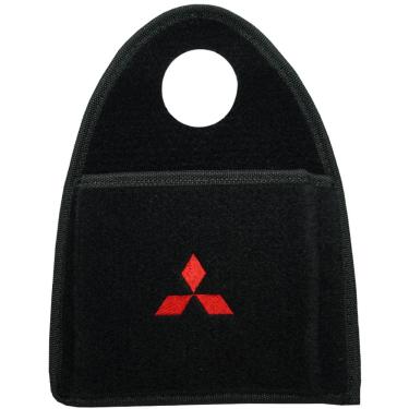 Imagem de Lixeira Lixinho Automotiva Carro Carpete Logo Bordado para Câmbio Preta