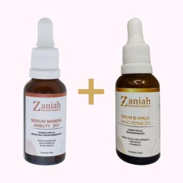 Imagem de Sérum Mandel Arbuty e Sérum Bi Hyalo Zaniah Dermocosméticos - Anti Mel