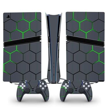 Imagem de Adesivo para console e controle PS5 Pro, capa protetora de vinil para edição digital (cinza)