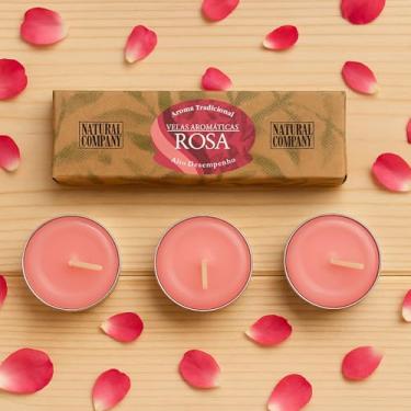 Imagem de Vela Aromática Perfumada Emb. 3 Unids - Rosa