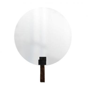 Imagem de Espelho Funcional Hook Preto Alça Rajada 50 Cm Redondo - e2g Design
