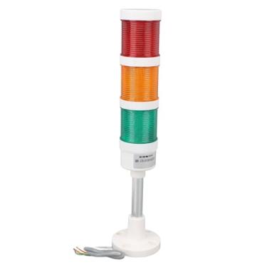 Imagem de Sinal de sinal de led pilha de pilha de luz 220V Aviso industrial Andon Indicador Lâmpa 3 camas para máquina CNC com campainha