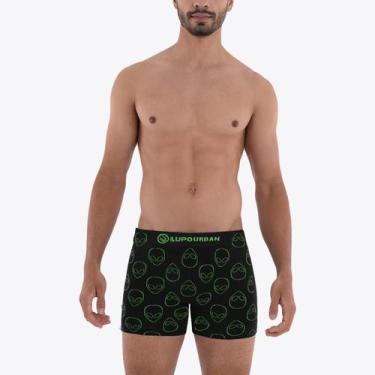 Imagem de Kit 3 Cuecas Lupo Boxer Urban 16970, Preto, Verde, M