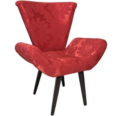 Imagem de Poltrona Decorativa Elegance 114 Vermelho - Sua Casa Decor