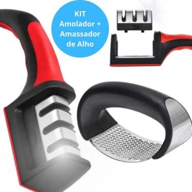 Imagem de Kit Espremedor Moderno + Afiador Compacto Elegante - Lippin