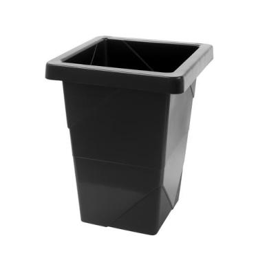 Imagem de Melhor Vaso Preto Quadrado 16,5L Plástico Elegance Jardim - Mimos Pet