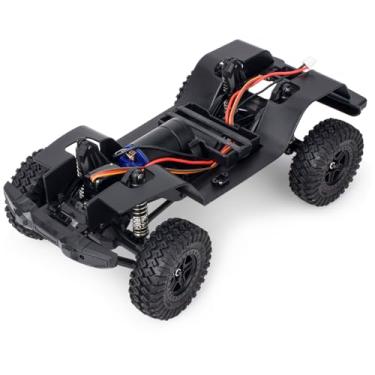 Imagem de TRX4M Nylon Chassis Frame 1/18 RC Crawler Car Body with Gearbox Assembled for Traxxas TRX4-M Bronco Defender AX-8562 Upgrades Parts
