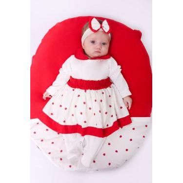 Imagem de Saída Maternidade Menina Joaninha 04 peças Roupas de Bebê - João e Mar