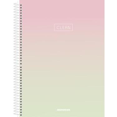 Imagem de Caderno Universitário Animativa, 15 Matérias, Capa Dura, Clean, 240 Folhas, Pacote com 2 Unidades