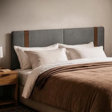 Imagem de Painel Suspenso Cabeceira Dobrável Pietro Para Cama Box King SIze 195cm Boucle