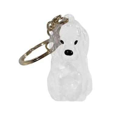 Imagem de MotiveTech Chaveiro em Formato de Cachorro, Garrafa para Guardar Pelos de Animais, Pote para Guardar Lembranças, Exclusivo, Transparente, Portátil, Chaveiro para, Beagle