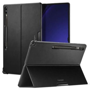 Imagem de Spigen Capa protetora fina Pro projetada para Samsung Galaxy Tab S9 Ultra de 14,6 polegadas 2023 (SM-X91) com suporte de caneta S compatível com teclado (teclado não incluído) – Preto