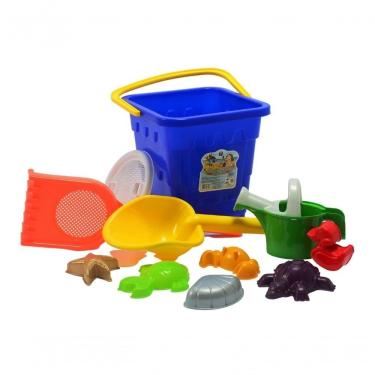 Imagem de Mega Baldão De Praia 10 Pç Infantil Tamanho 07 Rei Do Balde